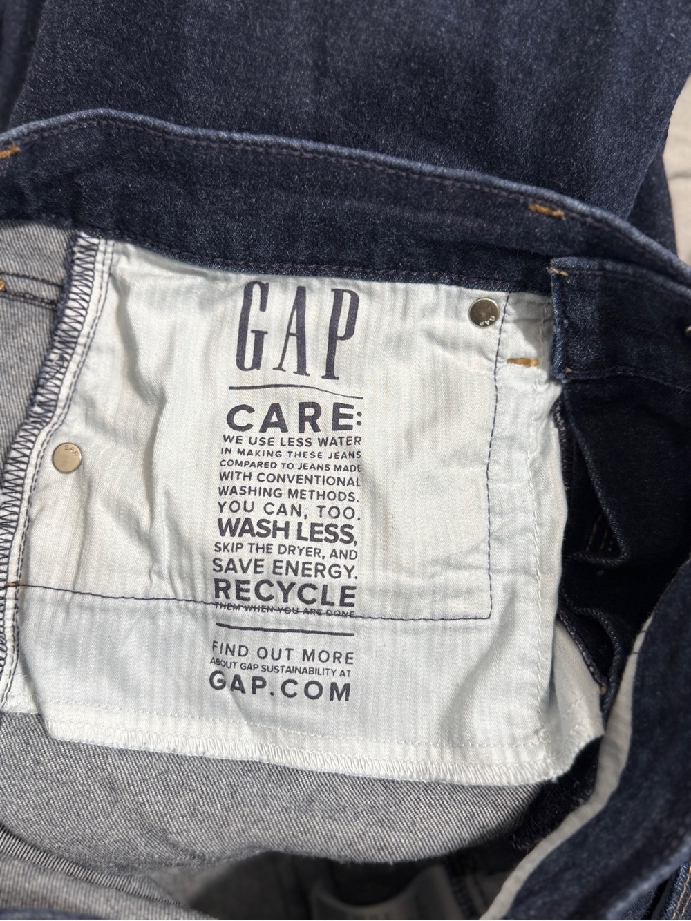 Gap Jeans Womens 12 Long 70s Flare Leg High Rise Dark Wash Modern Retro - Picture 8 of 9